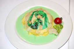 画像ギャラリー No.017のサムネイル画像 / ミクナノーさんと林Pがコラボメニューを試食。「初音ミク -Project DIVA- X HD」×「スイーツパラダイス」コラボカフェレポート