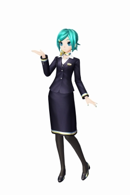 画像ギャラリー No.003のサムネイル画像 / 「初音ミク -Project DIVA- X」，PS Vita版の初回特典はミクのキャビンアテンダント衣装