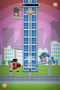 画像ギャラリー No.003のサムネイル画像 / Yahoo!ゲーム かんたんゲームで「タワーボクサー」が本日より配信