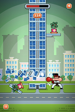 画像ギャラリー No.004のサムネイル画像 / Yahoo!ゲーム かんたんゲームで「タワーボクサー」が本日より配信
