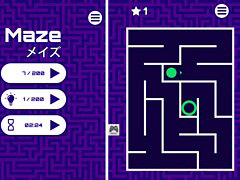 「大人ゲーム王国 for Yahoo! ゲーム かんたんゲーム」に“メイズ”が登場