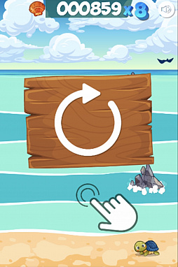 画像ギャラリー No.005のサムネイル画像 / サーフィンアクション「波乗りにゃんこ」が「Yahoo! ゲーム かんたんゲーム 」で配信に