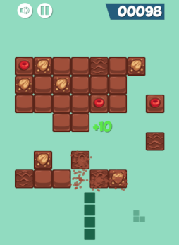 画像ギャラリー No.003のサムネイル画像 / Yahoo!ゲーム かんたんゲーム「チョコロコパズル」を配信