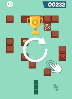 画像ギャラリー No.004のサムネイル画像 / Yahoo!ゲーム かんたんゲーム「チョコロコパズル」を配信