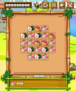 画像ギャラリー No.001のサムネイル画像 / Yahoo!ゲームかんたんゲームに「スシマッチング」が登場