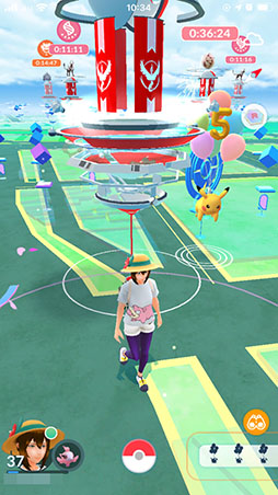画像ギャラリー No.001のサムネイル画像 / 「ポケモンGO」の配信5周年記念イベントが本日スタート。数字の5の風船をつけたピカチュウや色違いのダルマッカに出会えるチャンス
