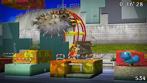 画像ギャラリー No.004のサムネイル画像 / Steam版「さよなら 海腹川背」が正式発表。PS Vita“ちらり”をベースにSteamの各種機能に対応し,10月6日配信開始
