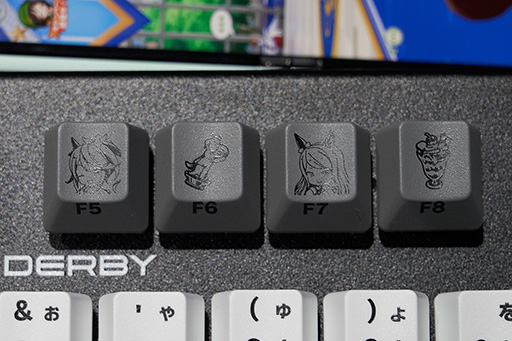 画像ギャラリー No.009のサムネイル画像 / [TGS2023] ウマ娘とゲーマー向けキーボード「REALFORCE GX1」がコラボ。フォントにまでこだわった「ウマ娘GX1」をチェックした
