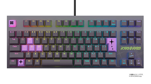 画像ギャラリー No.005のサムネイル画像 / 東プレ「REALFORCE GX1」×ホロライブ 獅白ぼたん&ラプラス・ダークネスコラボキーボードの予約受付が始まる