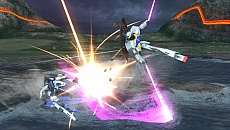 画像ギャラリー No.013のサムネイル画像 / 「機動戦士ガンダム EXTREME VS-FORCE」，“フォースアタック”は戦艦に援護攻撃を行わせるコマンド。∀やズゴックなど参戦機体4種も判明
