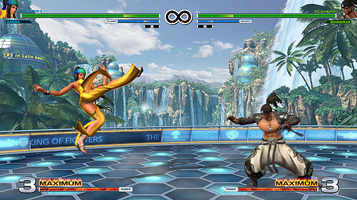 画像ギャラリー No.005のサムネイル画像 / 「THE KING OF FIGHTERS XIV」のチーム紹介トレイラー第8弾は「南米チーム」。ネルソン，バンデラス，サリナという新キャラでの構成