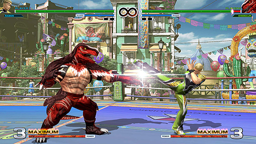 画像ギャラリー No.005のサムネイル画像 / 「THE KING OF FIGHTERS XIV」のチーム紹介トレイラー第9弾は「メキシコチーム」。ラモンとアンヘル，キング・オブ・ダイナソーの最新プレイ映像