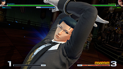 画像ギャラリー No.005のサムネイル画像 / 「THE KING OF FIGHTERS XIV」チーム紹介トレイラー第10弾は「サウスタウンチーム」。お馴染みギースとビリー，そして新キャラ・ハインの構成