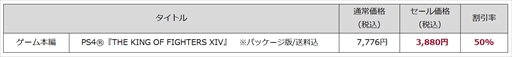 画像ギャラリー No.003のサムネイル画像 / PS4版「THE KING OF FIGHTERS XIV」，ゲーム本編やDLCをお得な価格で購入できるスプリングセールが開催