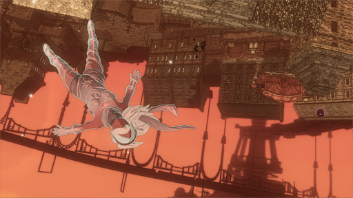 画像ギャラリー No.005のサムネイル画像 / ［TGS 2015］PS4版の「GRAVITY DAZE」は，重力のコントロールで生ずる浮遊感とスピード感が，ハード性能と大画面により格段に向上