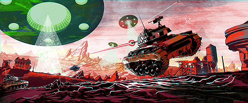 画像ギャラリー No.002のサムネイル画像 / 火星でドンパチ。「World of Tanks」コンシューマ機版で,実際に遊べるエイプリルフール企画「Mars Mode」が本日16:01スタート