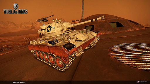 画像ギャラリー No.003のサムネイル画像 / 火星でドンパチ。「World of Tanks」コンシューマ機版で,実際に遊べるエイプリルフール企画「Mars Mode」が本日16:01スタート