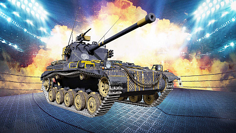 画像ギャラリー No.002のサムネイル画像 / 「World of Tanks」コンシューマ機版とWWEのコラボ開催。5人のスーパースターをイメージした戦車が登場