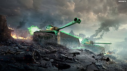 画像ギャラリー No.001のサムネイル画像 / PS4/Xbox One版「World of Tanks」，モンスター車輌を使用できるハロウィーンモードが開催中