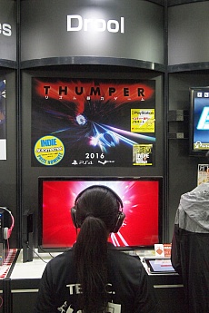 画像ギャラリー No.001のサムネイル画像 / ［TGS 2015］ゲーム世界にどっぷり浸かれるリズムアクション「Thumper」のプレイレポート
