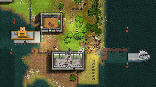 画像ギャラリー No.004のサムネイル画像 / 刑務所経営シム「Prison Architect」のDLC「Island Bound」が日本語対応で配信開始。アルカトラズ島をモチーフにしたマップも収録
