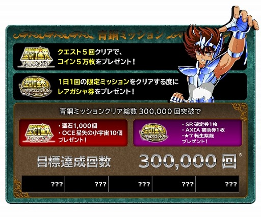 画像ギャラリー No.004のサムネイル画像 / 「聖闘士星矢 ゾディアック ブレイブ」「小宇宙スロットル」，2つのアプリでキャンペーンが同時開催
