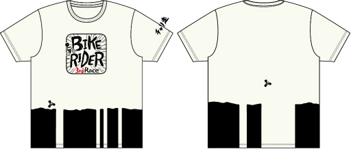 画像ギャラリー No.003のサムネイル画像 / チャリ走×しまむら。「チャリ走」デザインTシャツが販売スタート