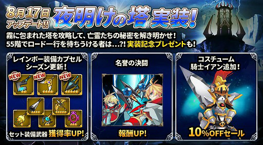 画像ギャラリー No.001のサムネイル画像 / 「ファンタジーウォータクティクス」,スペシャルダンジョン“夜明けの塔”が登場