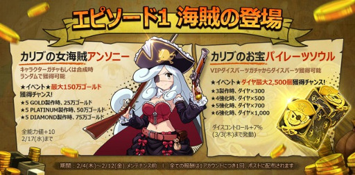 画像ギャラリー No.002のサムネイル画像 / 「ダイスの神」,新たなマップ「海賊の襲撃」が登場