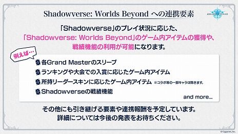 画像ギャラリー No.007のサムネイル画像 / 「Shadowverse」，今後のロードマップを公開。「しゃどばすチャンネルSP第29回 最新情報大解禁生放送」発表内容まとめ