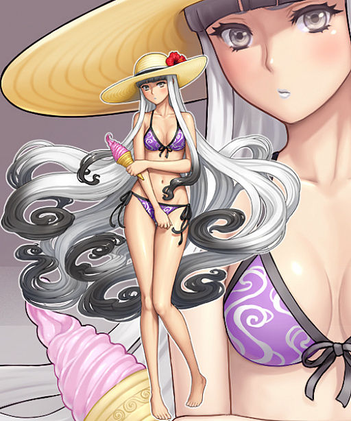 画像ギャラリー No.005のサムネイル画像 / 「ヘクサウォーズ」,イベント「ヘク夏ウォーズ」part1開催&神将「花露煙々羅」が高級ガチャに登場