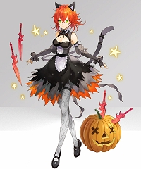 画像ギャラリー No.003のサムネイル画像 / 「ヘクサウォーズ」,ハロウィンイベント開催&高級ガチャに神将「闇夜ノ阿修羅」が登場