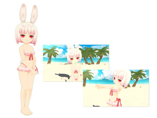 画像ギャラリー No.001のサムネイル画像 / 「ポップアップストーリー」,新入生・ルリのプライベート水着2016(冬)を獲得
