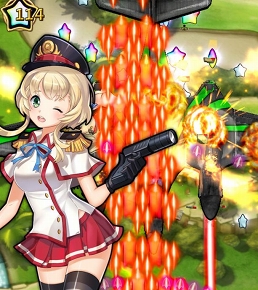 画像ギャラリー No.005のサムネイル画像 / 「ヒーローズインザスカイ・パトリオット」のGameUsが，美少女×戦闘機のスマホ向けシューティングゲーム「女神ストライク」を日本でリリース