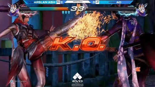 画像ギャラリー No.001のサムネイル画像 / ［EVO2023］「鉄拳7」部門，優勝はArslan Ash選手。日本のAO選手は惜しくも2位に