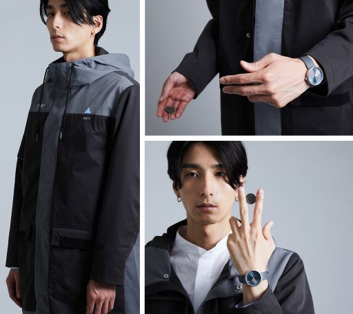 画像ギャラリー No.004のサムネイル画像 / 「Detroit: Become Human」,主人公の1人「コナー」をモチーフにした腕時計,アウター,バッグ,財布が発売決定。予約受付を開始