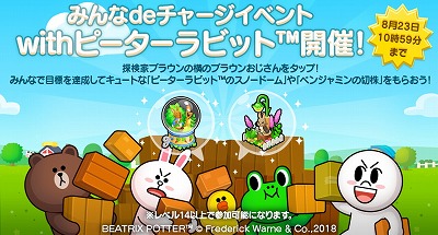 画像ギャラリー No.004のサムネイル画像 / 「LINE ブラウンファーム」，“ピーターラビット”とのコラボが実施
