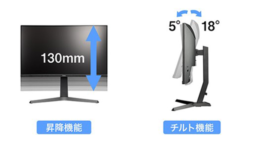 画像ギャラリー No.006のサムネイル画像 / iiyama,165Hz表示対応の27インチフルHD湾曲型ディスプレイを発売