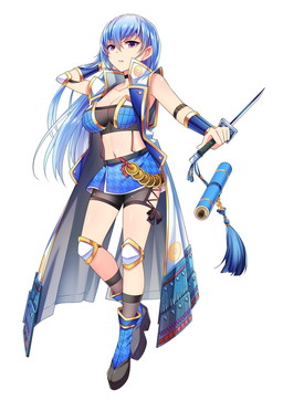 画像ギャラリー No.004のサムネイル画像 / TSUTAYA版「戦国の神刃姫X」に新武将の霧隠才蔵が登場。イベント“凶敵武将襲来”も
