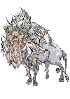 画像ギャラリー No.010のサムネイル画像 / 「GOD WARS 〜時をこえて〜」，竹安佐和記氏のイラストで八百万の神々「風神」「雷神」「鹿神」「白蛇神」「猪神」「九尾のキツネ」を紹介