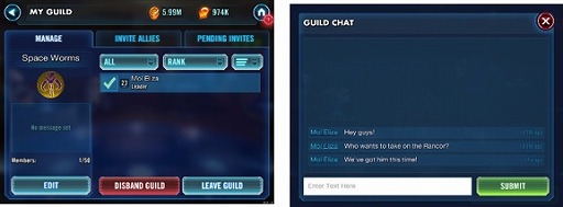 画像ギャラリー No.003のサムネイル画像 / 「Star Wars Galaxy of Heroes」，ギルド機能の追加を含むアップデートを実施