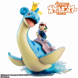 画像ギャラリー No.001のサムネイル画像 / アニメ「ポケモン」から,サトシとピカチュウを乗せたラプラスが立体化