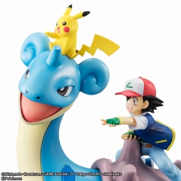 画像ギャラリー No.002のサムネイル画像 / アニメ「ポケモン」から,サトシとピカチュウを乗せたラプラスが立体化