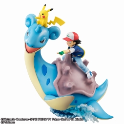 画像ギャラリー No.004のサムネイル画像 / アニメ「ポケモン」から,サトシとピカチュウを乗せたラプラスが立体化