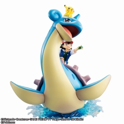 画像ギャラリー No.008のサムネイル画像 / アニメ「ポケモン」から,サトシとピカチュウを乗せたラプラスが立体化