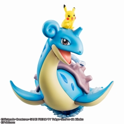 画像ギャラリー No.009のサムネイル画像 / アニメ「ポケモン」から,サトシとピカチュウを乗せたラプラスが立体化