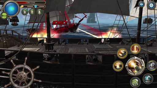 画像ギャラリー No.005のサムネイル画像 / ［G-Star 2015］スマートフォン向け新作「PIRATES LEAGUE」は，25平方km に100人のプレイヤーが集まる“海洋アクションMMORPG”だ