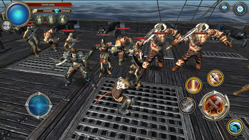 画像ギャラリー No.007のサムネイル画像 / ［G-Star 2015］スマートフォン向け新作「PIRATES LEAGUE」は，25平方km に100人のプレイヤーが集まる“海洋アクションMMORPG”だ