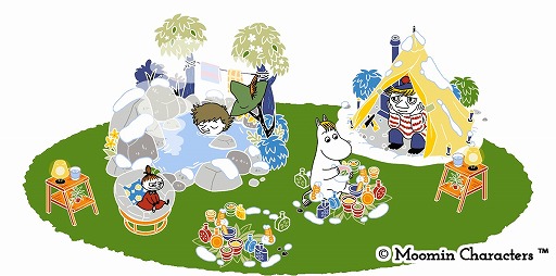 画像ギャラリー No.003のサムネイル画像 / 「ムーミン 〜ようこそ！ムーミン谷へ〜」にて特別ログインボーナスが開催。新作デコシリーズ“雪解けの温泉”も