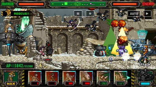 画像ギャラリー No.002のサムネイル画像 / 「METAL SLUG ATTACK」,発明家「エマ」がAI兵器による無人部隊に挑むイベントを開催